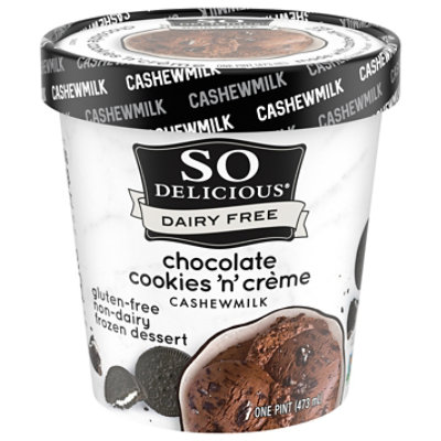 So Delicious Frozen Dessert Dairy Free Cashewmilk Chocolate Cookies N Cream - 1 Pint - Image 3