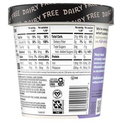 So Delicious Dairy Free Chocolate Cookies N’ Cream Cashew Milk Frozen Dessert - Pint - Image 2