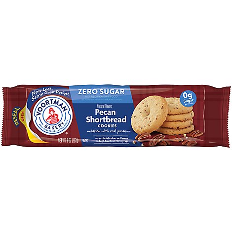 Voortman Bakery Cookies Sugar Free Pecan Shortbread - 8 Oz
