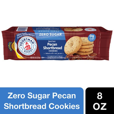 Voortman Bakery Sugar Free Pecan Shortbread Cookies - 8 Oz - Image 1