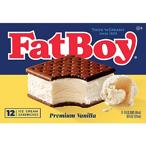 FatBoy Ice Cream Sandwich - 12-4.5 Oz