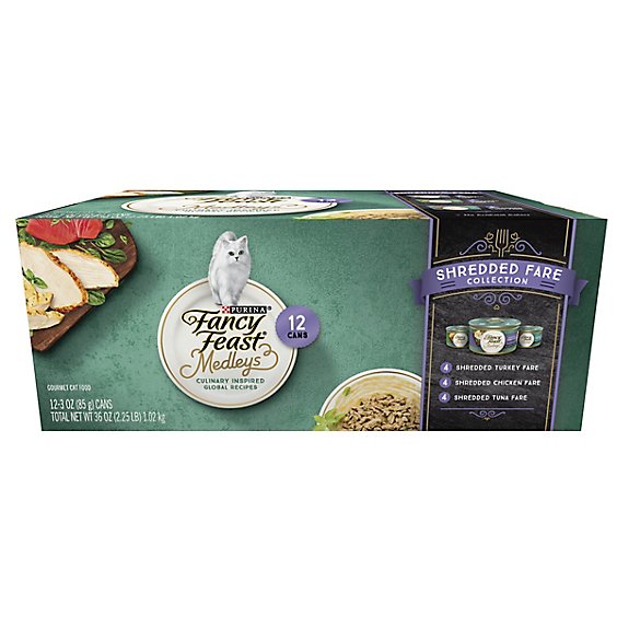 Purina Fancy Feast Medleys Variety Pack Wet Cat Food - 12-3 Oz