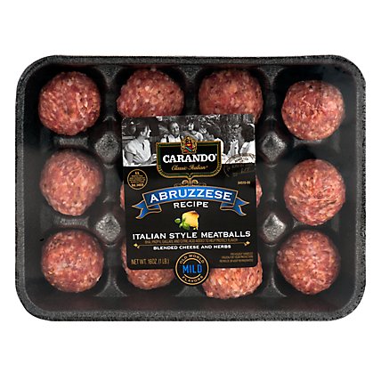 Carando Abruzzese Italian Meatballs - 16 Oz - Image 1