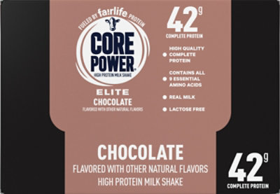 Core Power Elite Milk Shake High Protein Chocolate - 12-14 Fl. Oz. - Image 6