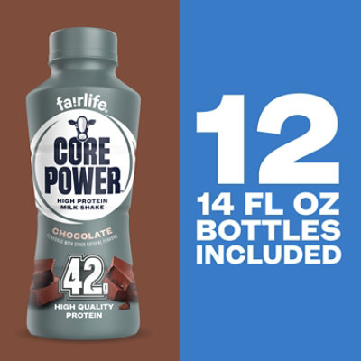 Core Power Elite Milk Shake High Protein Chocolate - 12-14 Fl. Oz. - Image 5