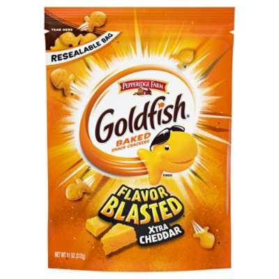 Pepperidge Farm Goldfish Crackers Baked Snack Flavor Blast Xtra Cheddar - 11 Oz - Image 3