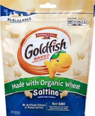 Goldfish Crackers Baked Snack Organic Wheat Saltine - 8 Oz - Image 2