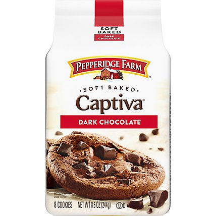 Pepperidge Farm Cookies Soft Baked Chunk Captiva Dark Chocolate Brownie - 8.6 Oz - Image 2