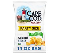 Cape Cod Potato Chips Kettle Cooked Reduced Fat Original - 14 Oz