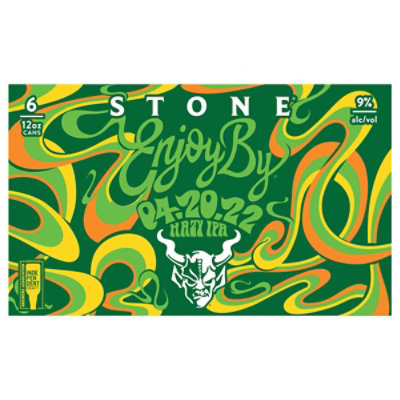 Stone Enjoy By 07.04.22 Tangerine & Pineapple IPA in Cans - 6-12 Fl. Oz. - Image 1