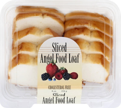 Cake Angel Food Sliced - 8 Oz