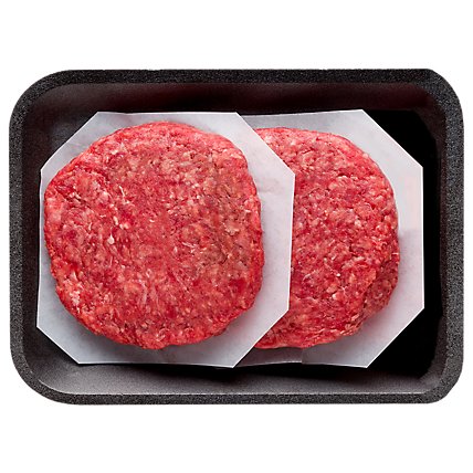 Ground Beef Hamburger Patties 96% Lean 4% Fat Tray Pack - 1 Lb - Image 1