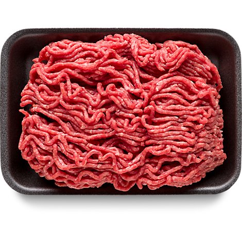 Meat Counter Beef Ground Beef 80% Lean 20% Fat Tray Pack - 1.00 LB