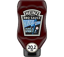 Heinz Kansas City Style Sweet & Smoky BBQ Sauce Bottle - 20.2 Oz