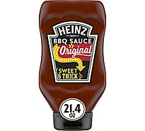 Heinz Original Sweet & Thick BBQ Sauce Bottle - 21.4 Oz