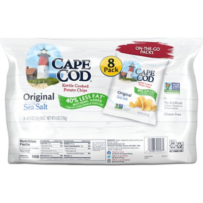 Cape Cod Less Fat Original Kettle Cooked Chips - 8 Ct - 0.75 Oz - Image 5