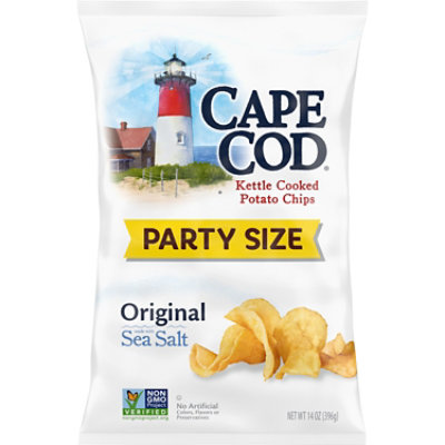 Cape Cod Potato Chips Kettle Cooked Original Party Size - 14 Oz
