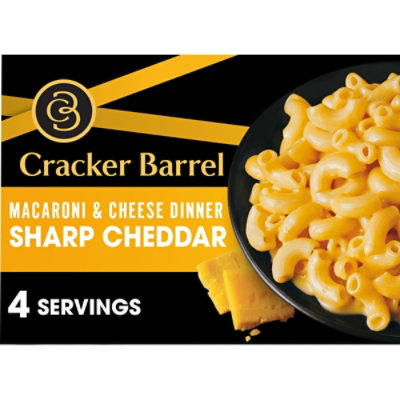 Cracker Barrel Sharp Cheddar Macaroni & Cheese Dinner - 14 Oz