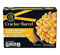 Cracker Barrel Macaroni & Cheese Dinner Sharp Cheddar Box - 14 Oz