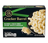 Cracker Barrel Macaroni & Cheese Dinner Sharp White Cheddar Box - 14 Oz