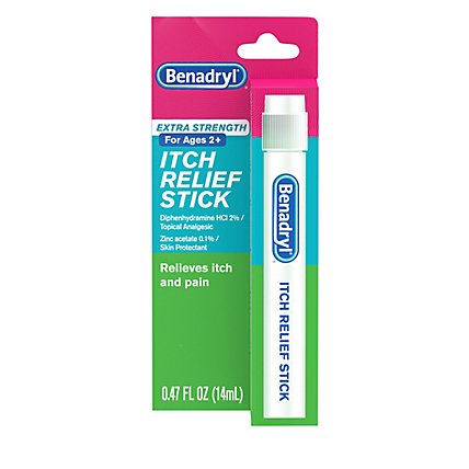 Benadryl Itch Relief Stick Extra Strength - 0.47 Fl. Oz. - Image 2