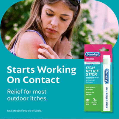 Benadryl Itch Relief Stick Extra Strength - 0.47 Fl. Oz. - Image 4