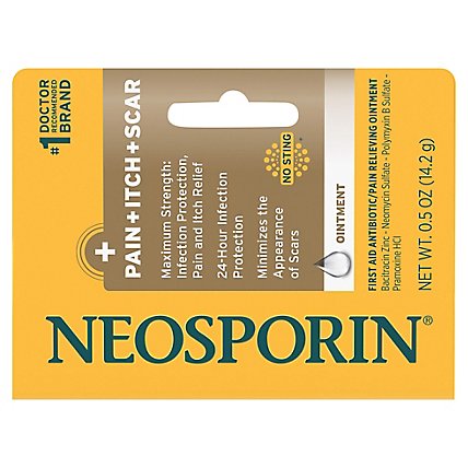 Neosporin Pain Relieving Ointment First Aid Antibiotic Multi-Action Pain Itch Scar - 0.5 Oz - Image 3