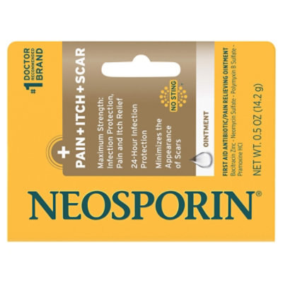 Neosporin Pain Relieving Ointment First Aid Antibiotic Multi-Action Pain Itch Scar - 0.5 Oz - Image 3