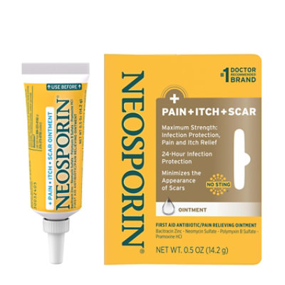 Neosporin Pain Relieving Ointment First Aid Antibiotic Multi-Action Pain Itch Scar - 0.5 Oz - Image 4