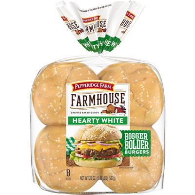 Pepperidge Farm Farmhouse Hearty White Hamburger Buns - 20 Oz - Image 1