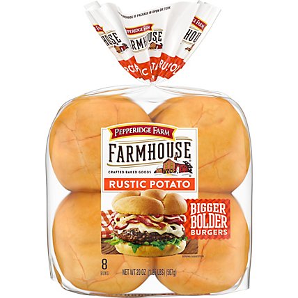 Pepperidge Farm Farmhouse Rustic Potato Hamburger Buns - 8 Count - Image 2