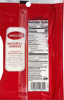 Darigold White Cheddar Slices Sharp - 8 Oz - Image 4