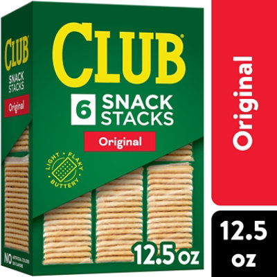 Club Snack Stacks Crackers Original Lunch Snacks 6 Count - 12.5 Oz - Image 1