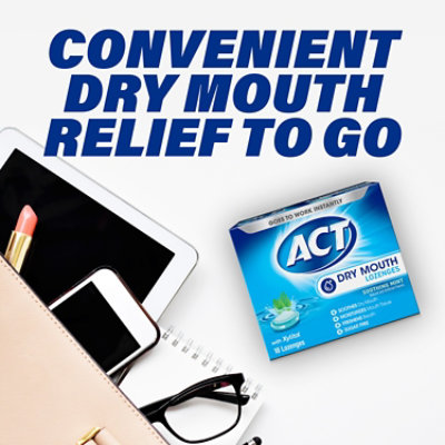 ACT Dry Mouth Lozenges with Xylitol Soothing Mint - 18 Count - Image 6