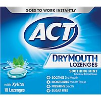 ACT Dry Mouth Lozenges with Xylitol Soothing Mint - 18 Count - Image 2