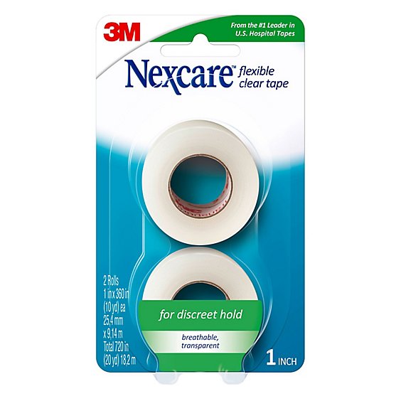 Nexcare Tape Flexible Clear Value Pack - 2 Count