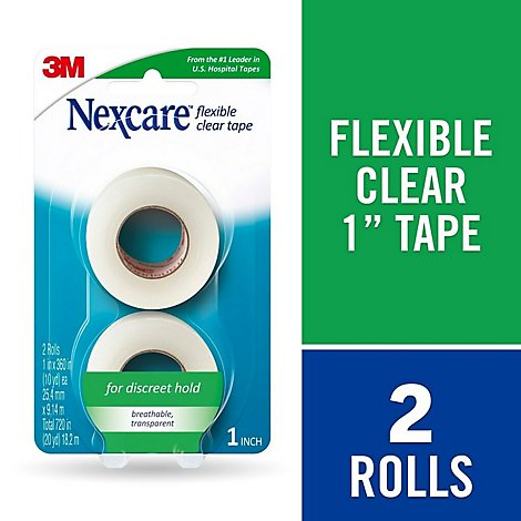 Nexcare Tape Flexible Clear Value Pack - 2 Count