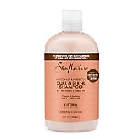 SheaMoisture Shampoo Coconut & Hibiscus Curl & Shine - 13 Fl. Oz. - Image 2