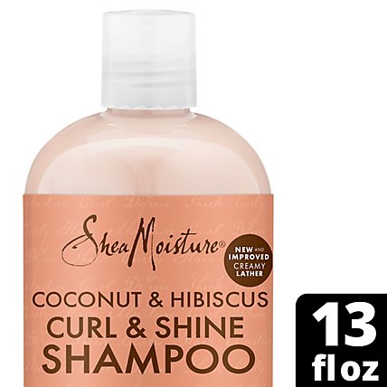 SheaMoisture Shampoo Coconut & Hibiscus Curl & Shine - 13 Fl. Oz. - Image 1