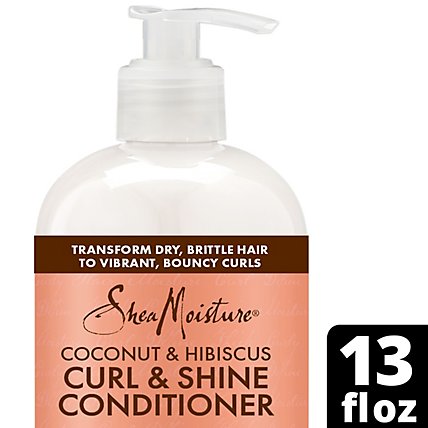 SheaMoisture Conditioner Curl & Shine Coconut & Hibiscus - 13 Fl. Oz. - Image 1