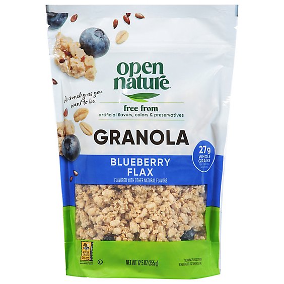 Open Nature Granola Blueberry Flax - 12.5 Oz