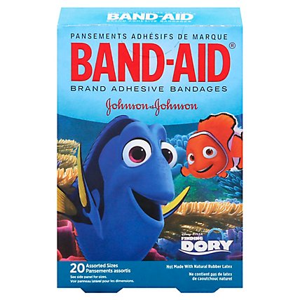 BAND-AID Brand Adhesive Bandages Disney Pixar Finding Dory Assorted Sizes - 20 Count - Image 3