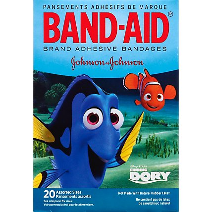 BAND-AID Brand Adhesive Bandages Disney Pixar Finding Dory Assorted Sizes - 20 Count - Image 4