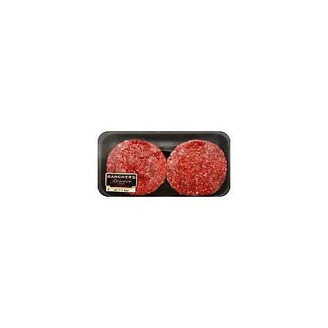 Meat Counter Ground Beef Hamburger Patties 80% Lean 20% Fat 3.2 Oz - 1 Lb.