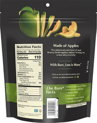 Bare Foods Granny Smith Apple Chips - 3.4 Oz - Image 5
