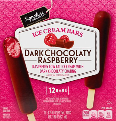 Signature Select Chocolate Dark Raspberry Bar - 12-1.75 Fl. Oz. - Image 2