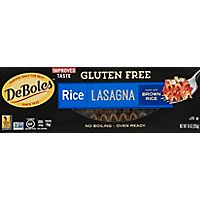 DeBoles Pasta Gluten Free Rice Brown Lasagna Box - 10 Oz - Image 2