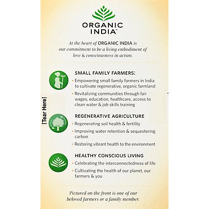 Organic India Tulsi Tea Organic Caffeine Free Honey Chamomile 18 Count - 1.08 Oz - Image 5