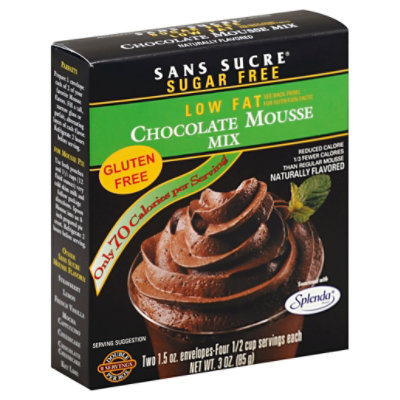 Sans Sucre Mix Mousse Chocol - 3 Oz