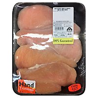 Chicken Breast Boneless Skinless Thin Cut Hand Trimmed - 1 Lb - Image 1